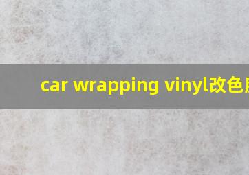 car wrapping vinyl改色膜